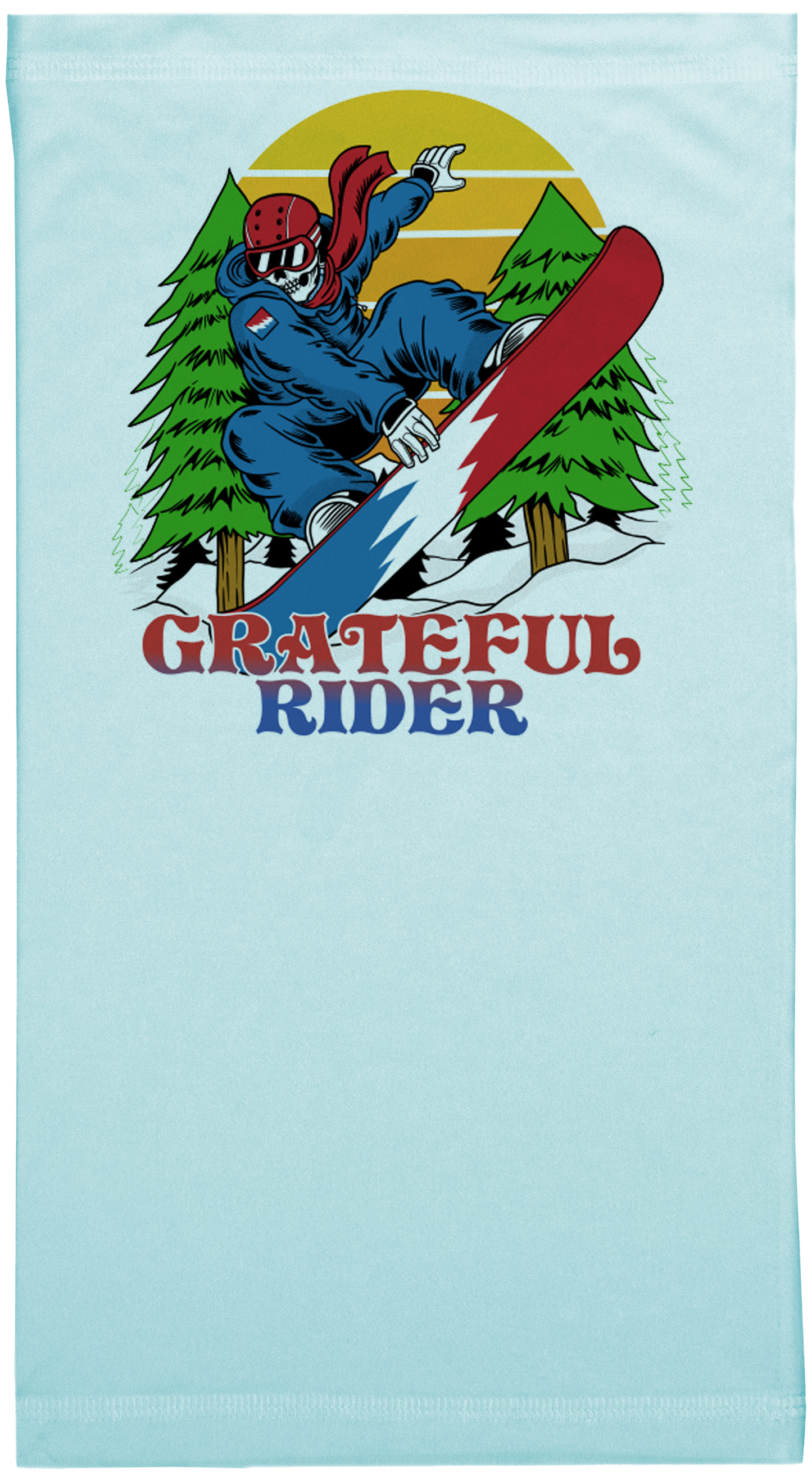 Grateful Rider Snowboarder Neck Gaiter