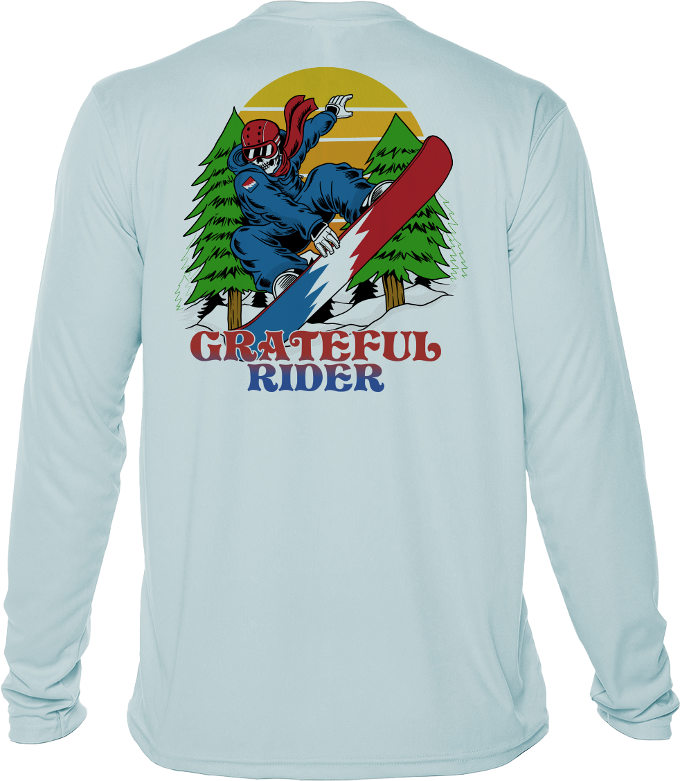 Grateful Rider Snowboarder UV Shirt