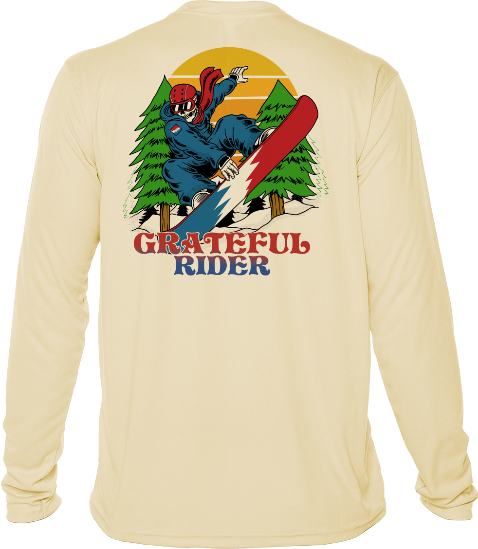 Grateful Rider Snowboarder UV Shirt