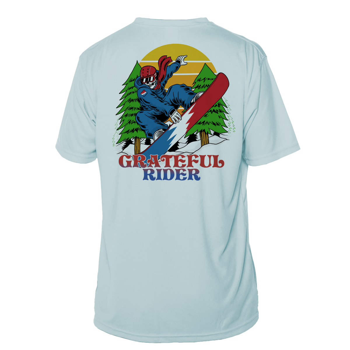 Grateful Rider Snowboarder Short Sleeve UV Shirt