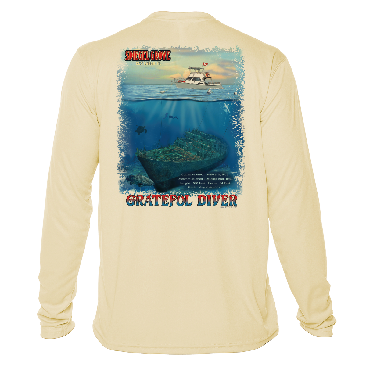 Grateful Diver Spiegel Grove UV Shirt