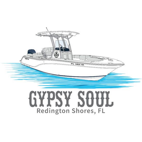 Gypsy Soul Boat on a Shirt Graphic