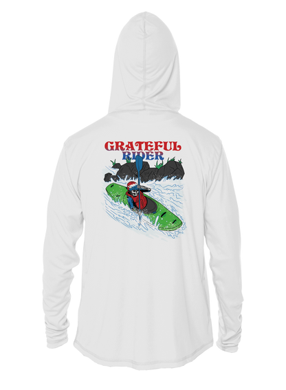 Grateful Rider Whitewater Kayaker UV Hoodie