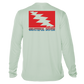 Grateful Diver Classic UV Shirt in seagrass back shot off figure