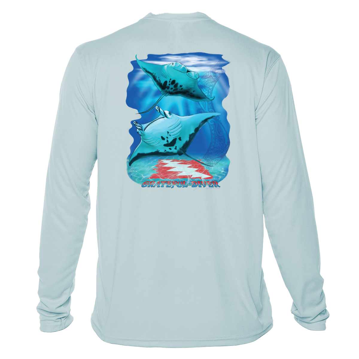 Grateful Diver Aloha Mantas UV Shirt