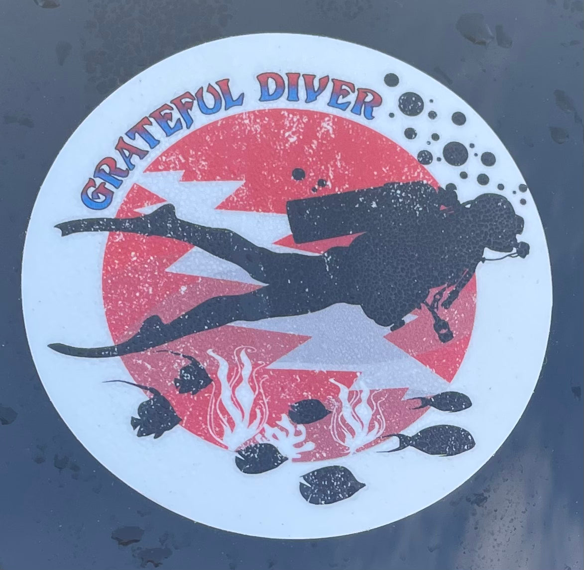 Grateful Diver Scuba Diver Sticker
