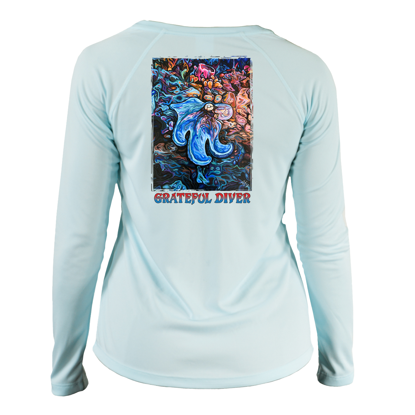 Artist's Collection: Caribbean Reef Octopus UV Shirt - Women's V-Neck