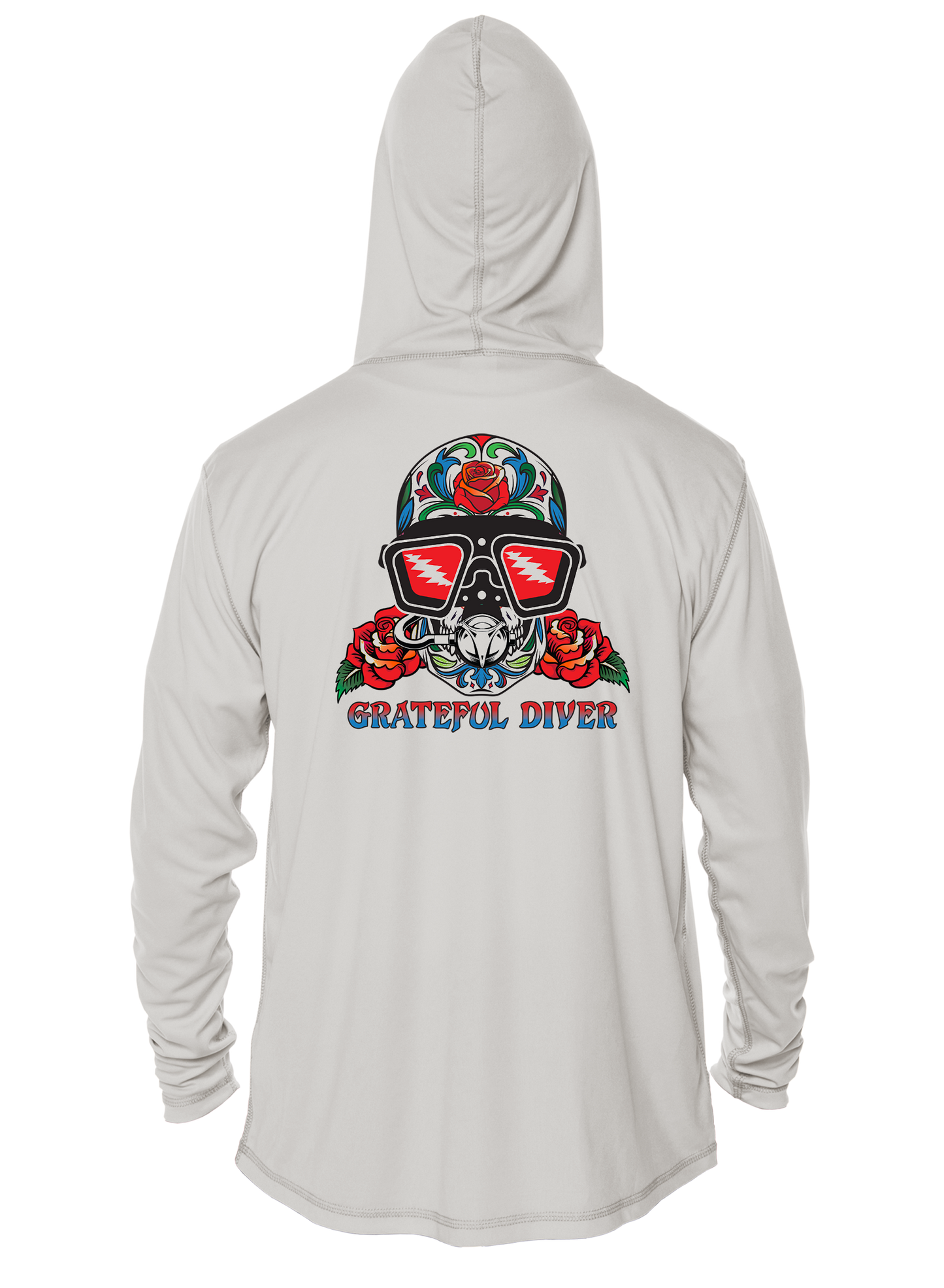 Grateful Diver Sugar Skull UV Hoodie