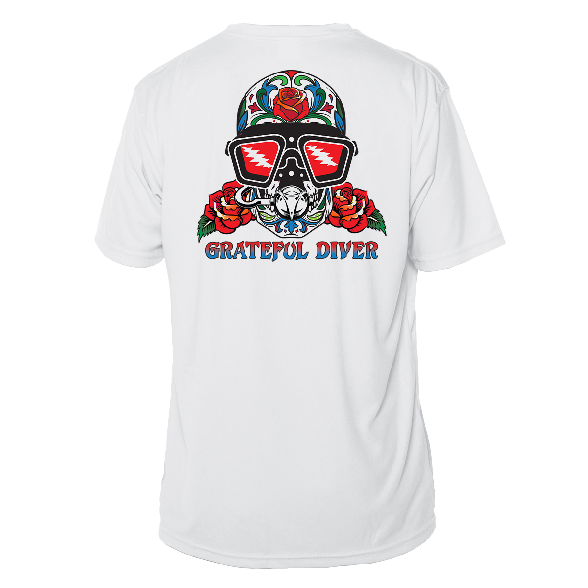 Grateful Diver Sugar Skull UV Shirt | Grateful Diver